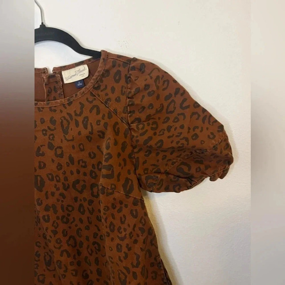 Universal Thread Leopard Print Puff Sleeve Dress - Picture 2 of 4